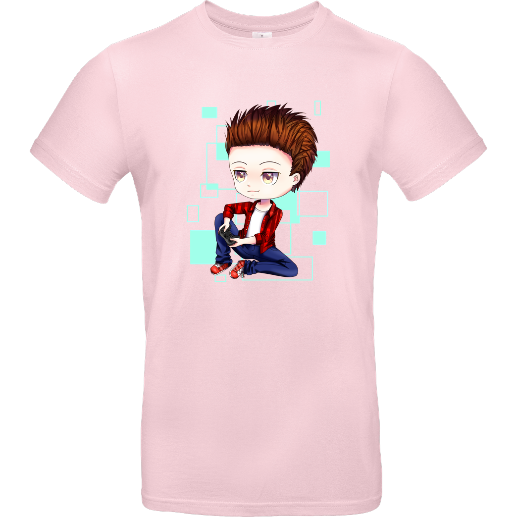 LETSPLAYmarkus LetsPlayMarkus - Chibi T-Shirt B&C EXACT 190 - Light Pink
