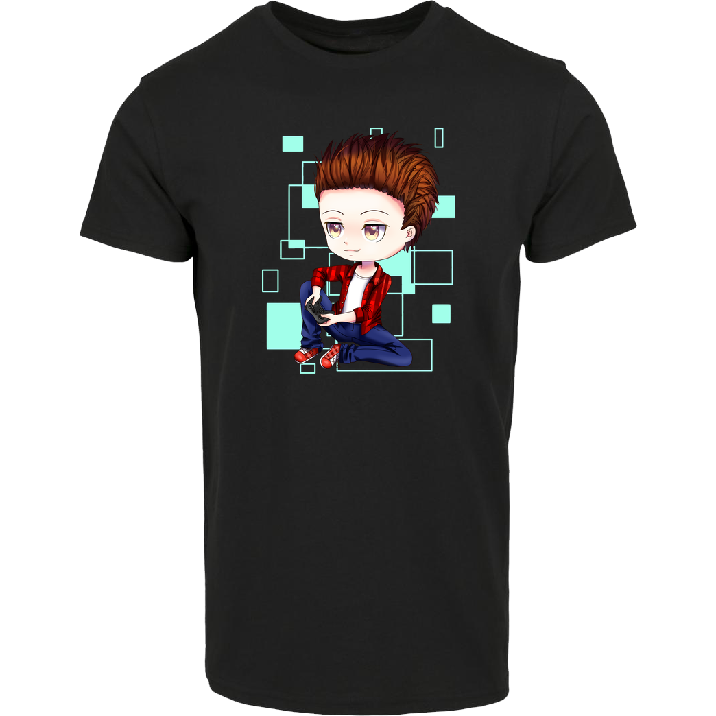 LETSPLAYmarkus LetsPlayMarkus - Chibi T-Shirt House Brand T-Shirt - Black