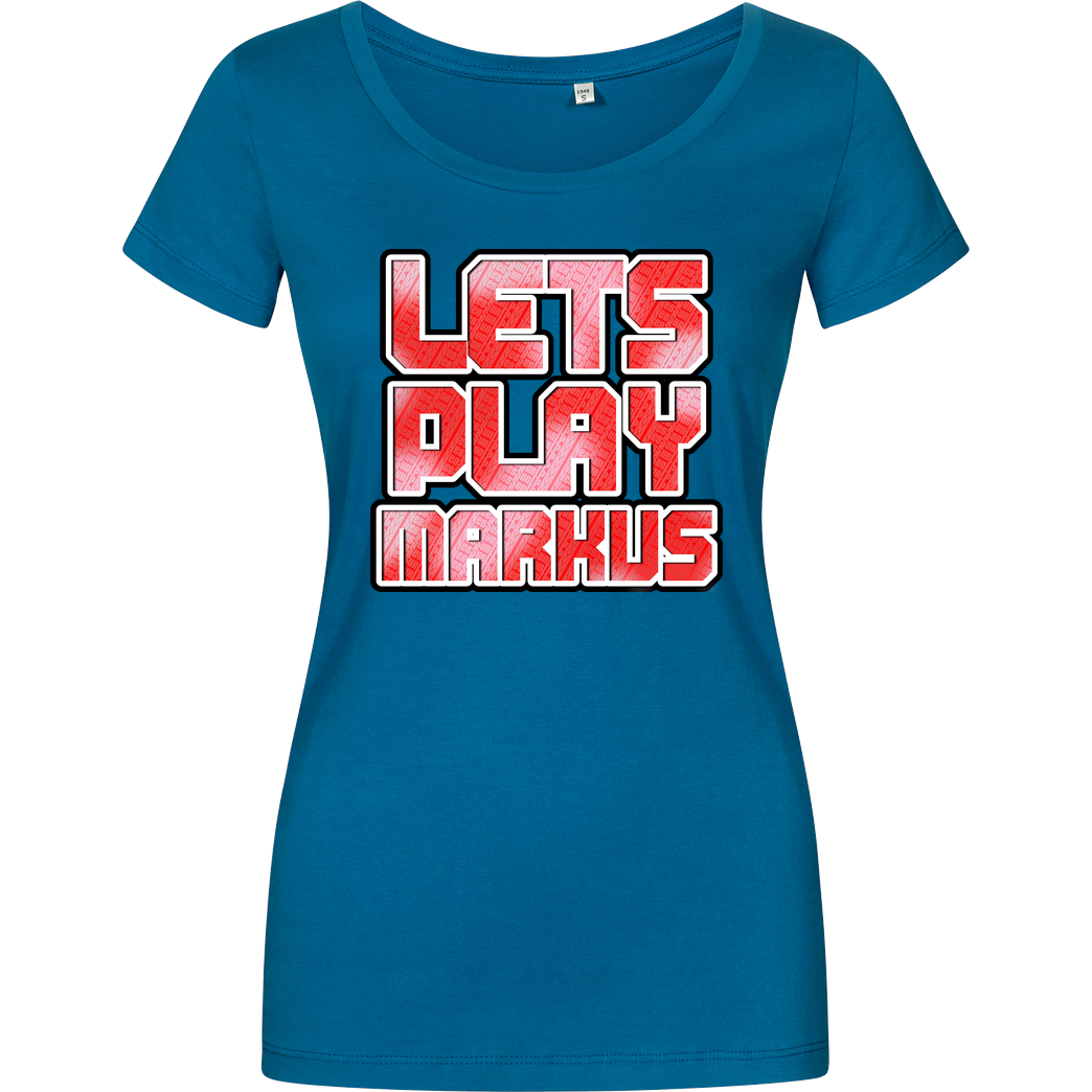 LETSPLAYmarkus LetsPlayMarkus - Logo T-Shirt Girlshirt petrol