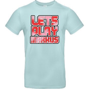 LETSPLAYmarkus LetsPlayMarkus - Logo T-Shirt B&C EXACT 190 - Mint