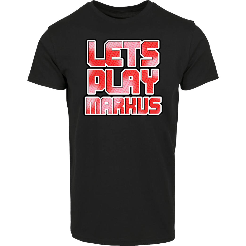 LETSPLAYmarkus LetsPlayMarkus - Logo T-Shirt House Brand T-Shirt - Black
