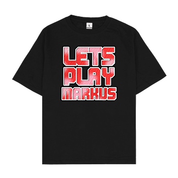 LETSPLAYmarkus LetsPlayMarkus - Logo T-Shirt Oversize T-Shirt - Black