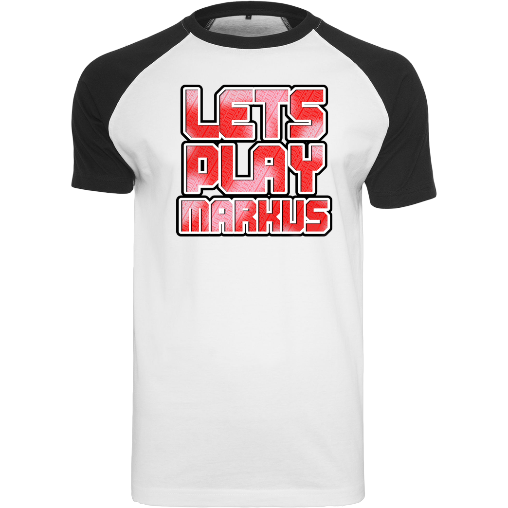 LETSPLAYmarkus LetsPlayMarkus - Logo T-Shirt Raglan Tee white