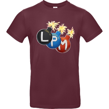 LETSPLAYmarkus LetsPlayMarkus - LPM Bomben T-Shirt B&C EXACT 190 - Burgundy