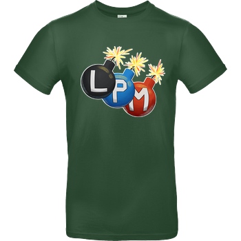 LETSPLAYmarkus LetsPlayMarkus - LPM Bomben T-Shirt B&C EXACT 190 -  Bottle Green
