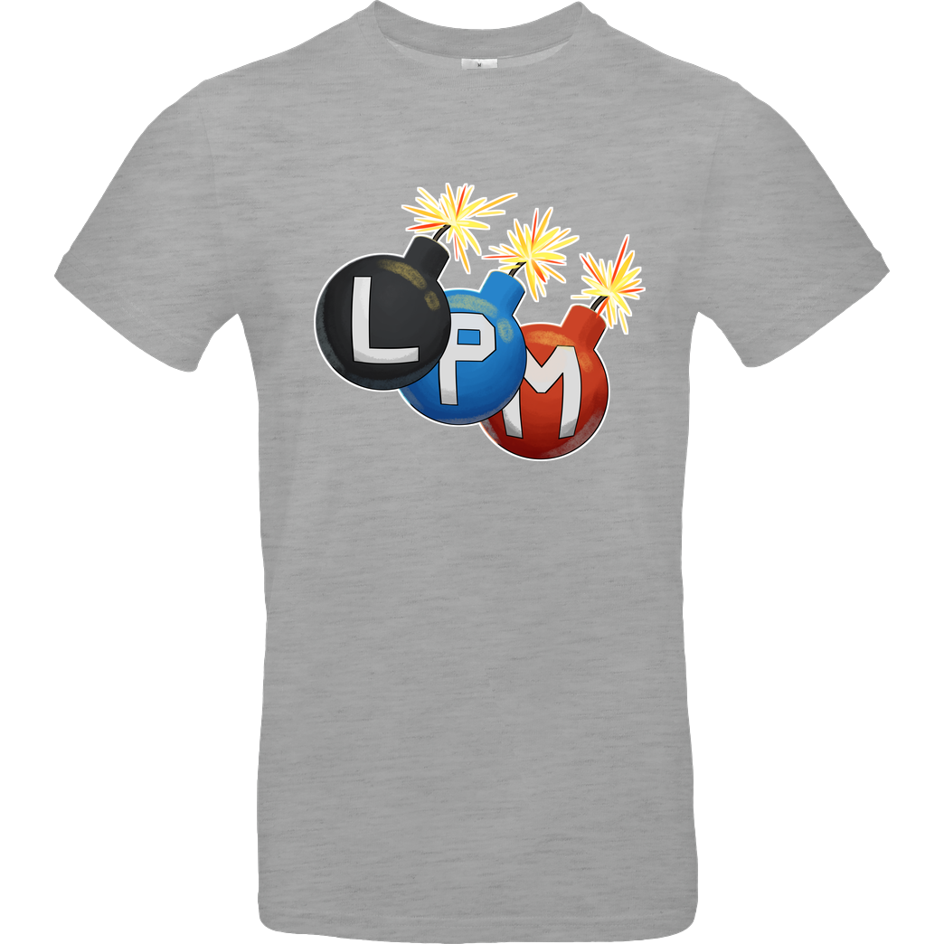 LETSPLAYmarkus LetsPlayMarkus - LPM Bomben T-Shirt B&C EXACT 190 - heather grey