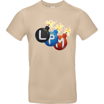 LETSPLAYmarkus LetsPlayMarkus - LPM Bomben T-Shirt B&C EXACT 190 - Sand