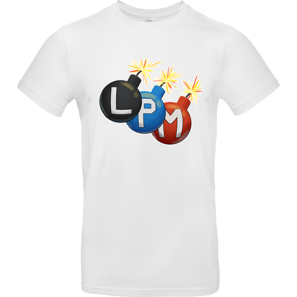 LETSPLAYmarkus LetsPlayMarkus - LPM Bomben T-Shirt B&C EXACT 190 -  White