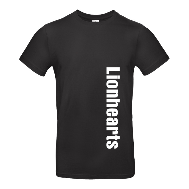 Lionhearts - Lionhearts Logo - T-Shirt - B&C EXACT 190 - Black
