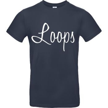Sonny Loops Loops - Signature T-Shirt B&C EXACT 190 - Navy