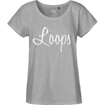 Loops - Signature Fairtrade Loose Fit Girlie - heather grey