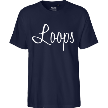 Loops - Signature Fairtrade T-Shirt - navy