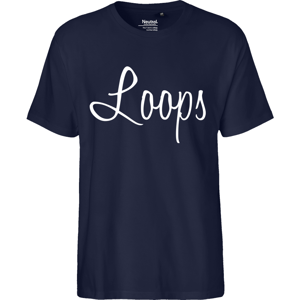 Sonny Loops Loops - Signature T-Shirt Fairtrade T-Shirt - navy