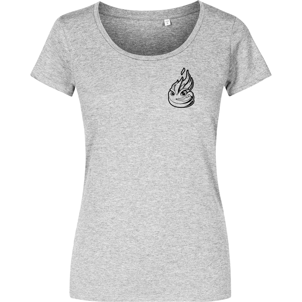 Lucas Lit LucasLit - Litty Shirt T-Shirt Girlshirt heather grey