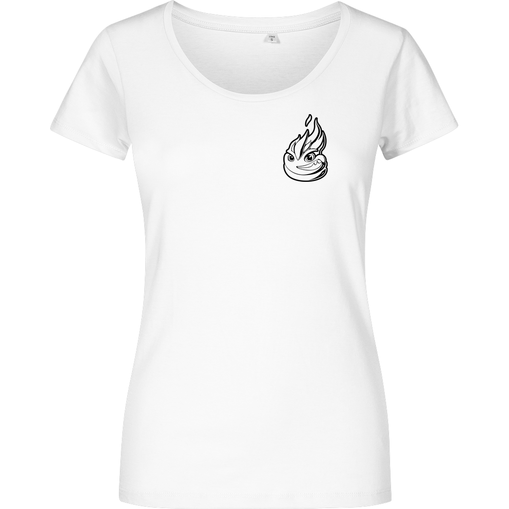 Lucas Lit LucasLit - Litty Shirt T-Shirt Girlshirt weiss