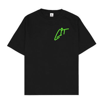 LucasLit - Neon Glow Litty Oversize T-Shirt - Black