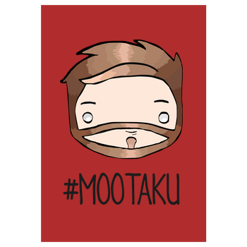 m00sician - Mootaku Art Print red