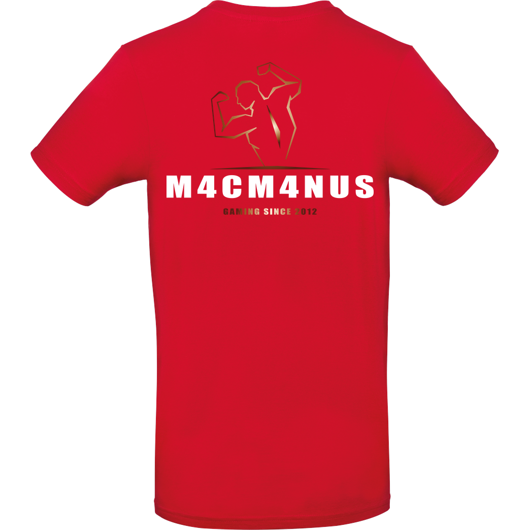 M4cM4nus M4cm4nus - Bizeps Deluxe T-Shirt B&C EXACT 190 - Red