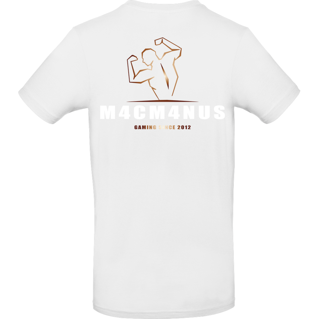 M4cM4nus M4cm4nus - Bizeps Deluxe T-Shirt B&C EXACT 190 -  White