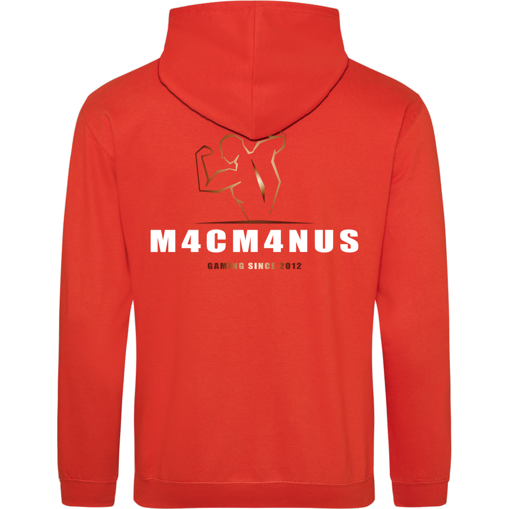 M4cM4nus M4cm4nus - Bizeps Deluxe Sweatshirt JH Hoodie - Orange
