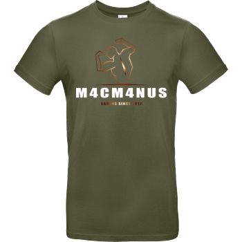 M4cM4nus M4cM4nus - Bizeps Script T-Shirt B&C EXACT 190 - Khaki