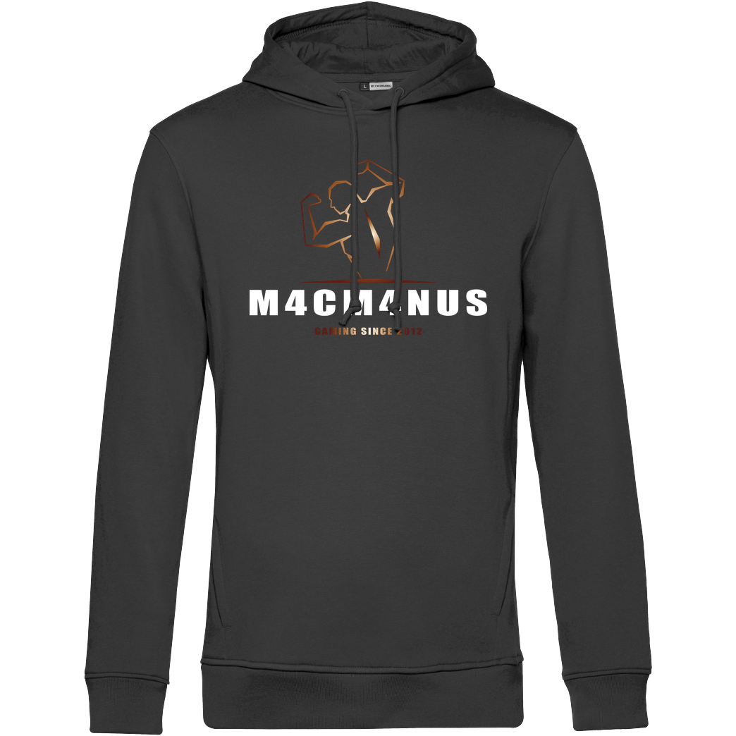 M4cM4nus M4cM4nus - Bizeps Script Sweatshirt B&C HOODED INSPIRE - black