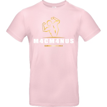 None M4cM4nus - Bizeps Script T-Shirt B&C EXACT 190 - Light Pink