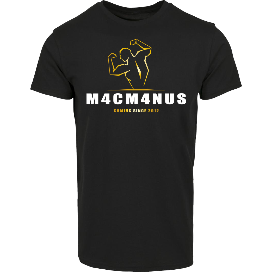 None M4cM4nus - Bizeps Script T-Shirt House Brand T-Shirt - Black