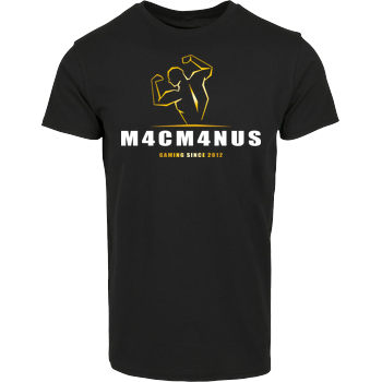 M4cM4nus - Bizeps Script House Brand T-Shirt - Black