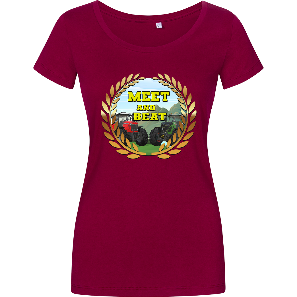 M4cM4nus M4cm4nus - Meet and Beat T-Shirt Girlshirt berry