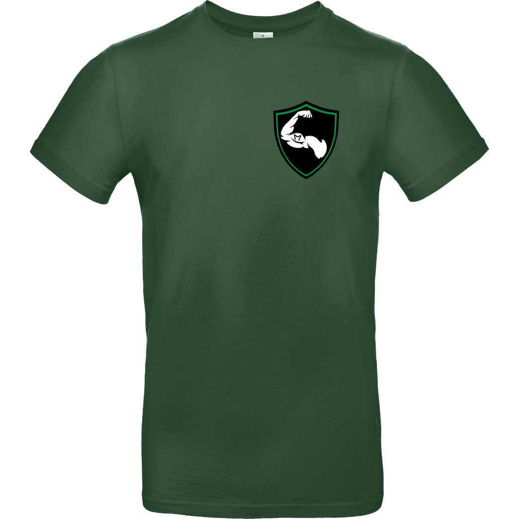 M4cM4nus M4cM4nus - Wappen und Schriftzug T-Shirt B&C EXACT 190 -  Bottle Green