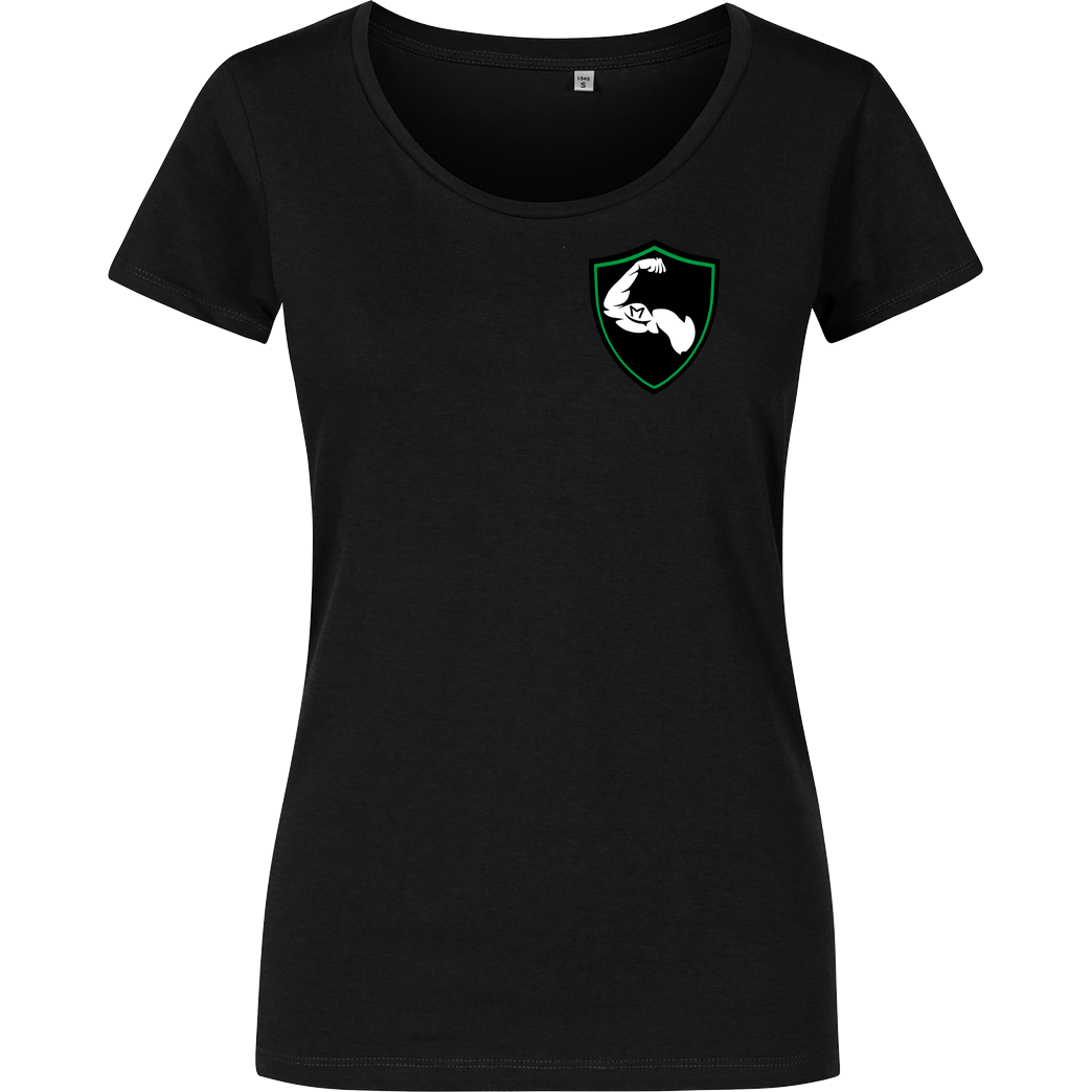 M4cM4nus M4cM4nus - Wappen und Schriftzug T-Shirt Girlshirt schwarz