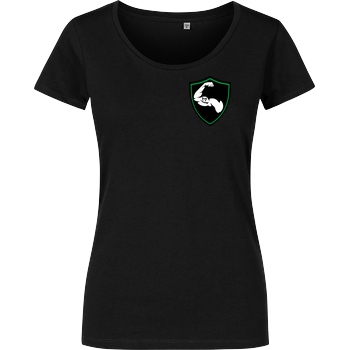 M4cM4nus M4cM4nus - Wappen und Schriftzug T-Shirt Girlshirt schwarz