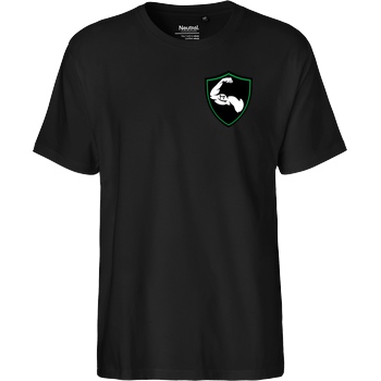 M4cM4nus M4cM4nus - Wappen und Schriftzug T-Shirt Fairtrade T-Shirt - black