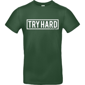 MarcelScorpion Marcel Scorpion - Try Hard Lifestyle T-Shirt B&C EXACT 190 -  Bottle Green