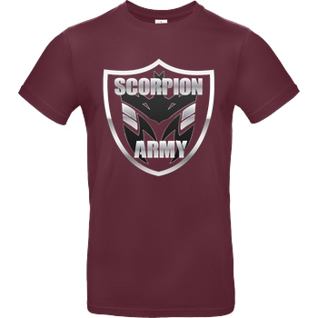 MarcelScorpion MarcelScorpion - Scorpion Army T-Shirt B&C EXACT 190 - Burgundy