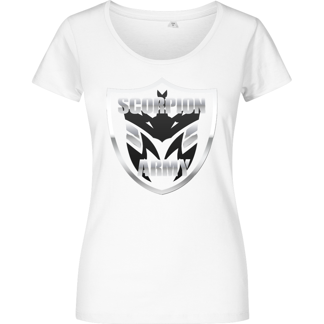 MarcelScorpion MarcelScorpion - Scorpion Army T-Shirt Girlshirt weiss