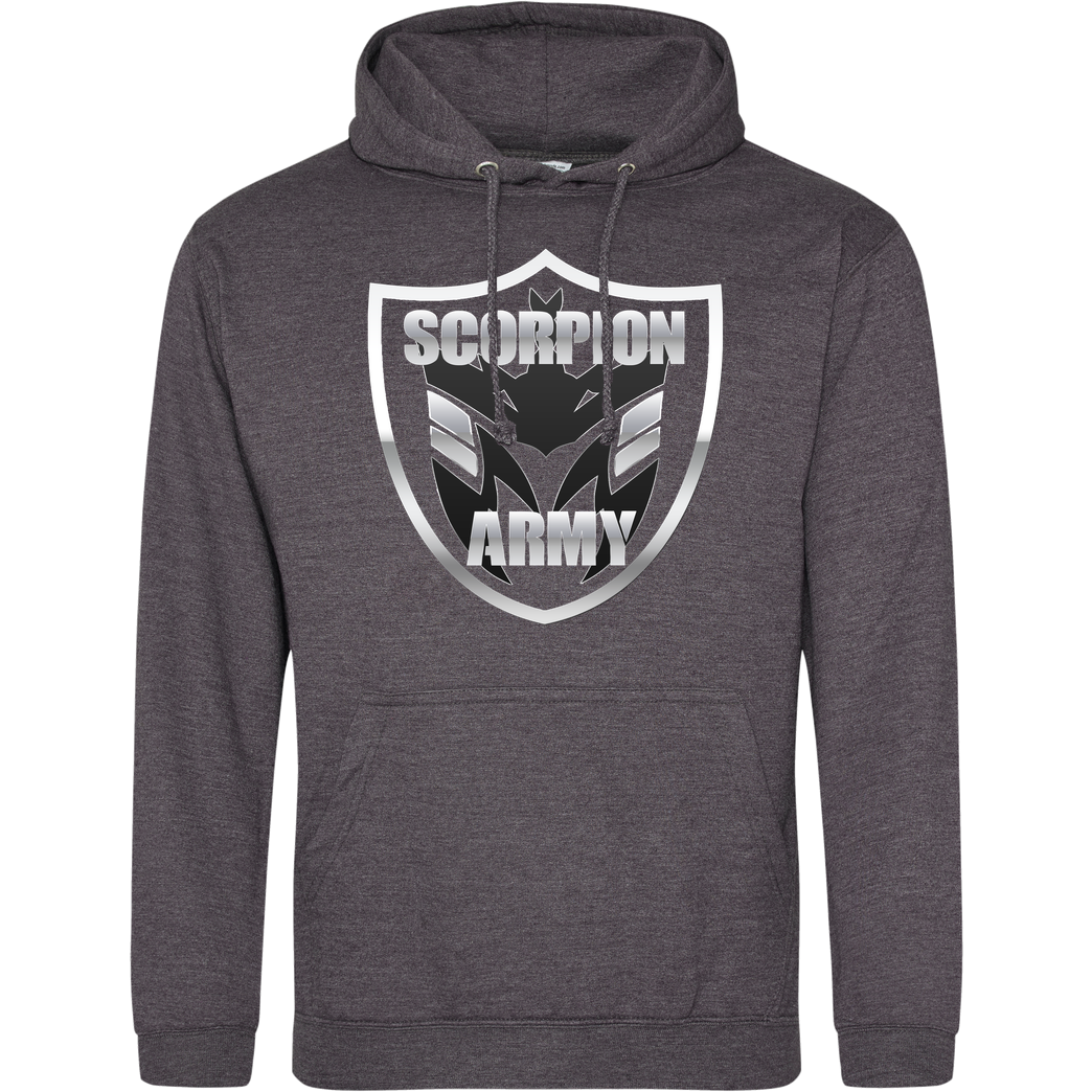 MarcelScorpion MarcelScorpion - Scorpion Army Sweatshirt JH Hoodie - Dark heather grey