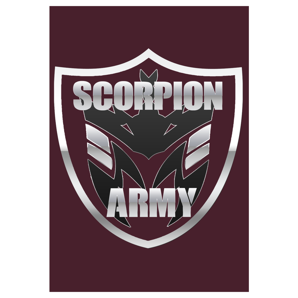 MarcelScorpion MarcelScorpion - Scorpion Army Druck Art Print burgundy