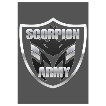 MarcelScorpion - Scorpion Army Art Print grey