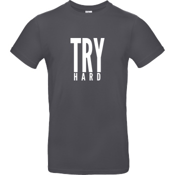 MarcelScorpion MarcelScorpion - Try Hard weiß T-Shirt B&C EXACT 190 - Dark Grey