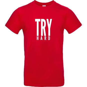 MarcelScorpion MarcelScorpion - Try Hard weiß T-Shirt B&C EXACT 190 - Red