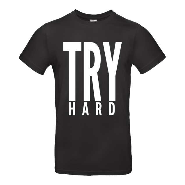 MarcelScorpion - MarcelScorpion - Try Hard weiß - T-Shirt - B&C EXACT 190 - Black