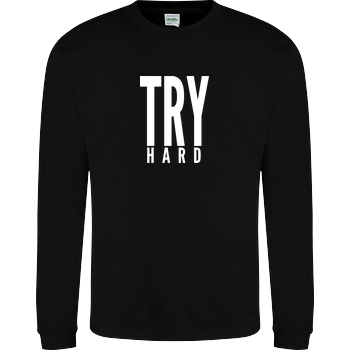 MarcelScorpion MarcelScorpion - Try Hard weiß Sweatshirt JH Sweatshirt - Schwarz