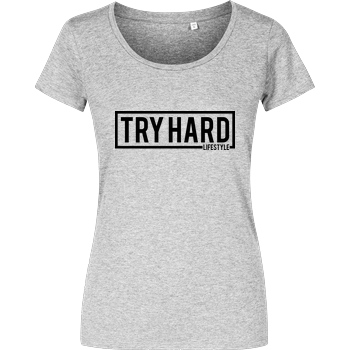 MarcelScorpion MarcelScorpion - Try Hard Lifestyle T-Shirt Girlshirt heather grey