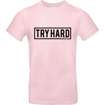 MarcelScorpion MarcelScorpion - Try Hard Lifestyle T-Shirt B&C EXACT 190 - Light Pink