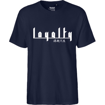 Markey Markey - Loyalty chinese T-Shirt Fairtrade T-Shirt - navy