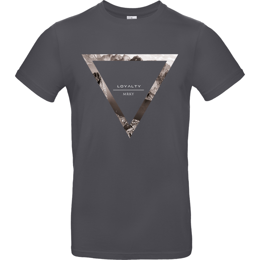 Markey Markey - Triangle T-Shirt B&C EXACT 190 - Dark Grey