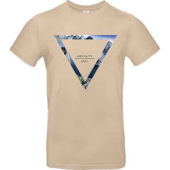 Markey Markey - Triangle T-Shirt B&C EXACT 190 - Sand
