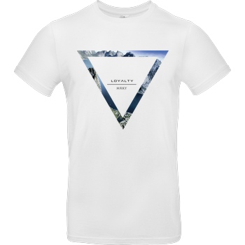 Markey Markey - Triangle T-Shirt B&C EXACT 190 -  White